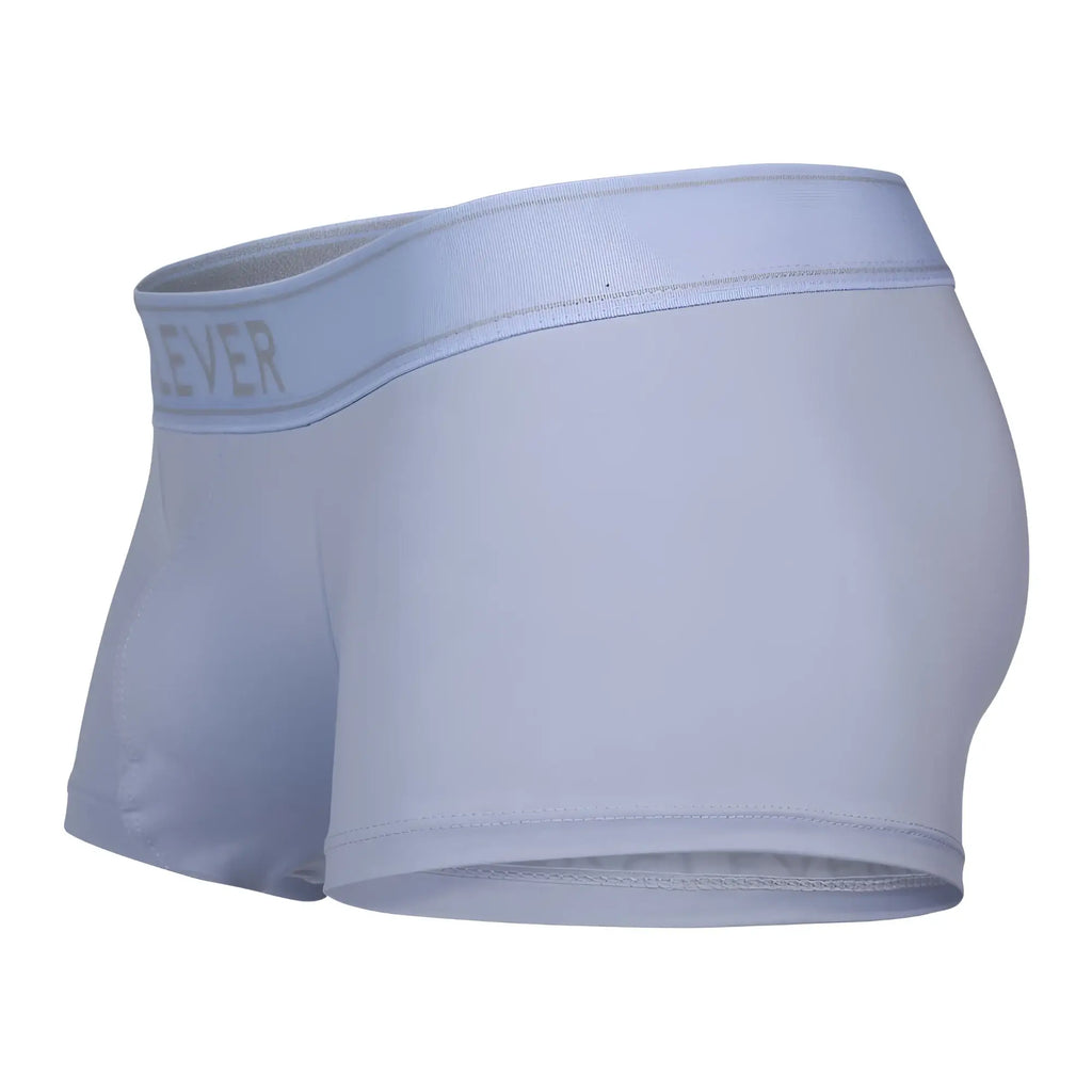 Light blue clever 1751 craftiness trunks form-fitting boxer briefs with matching ever logo elastic waistband