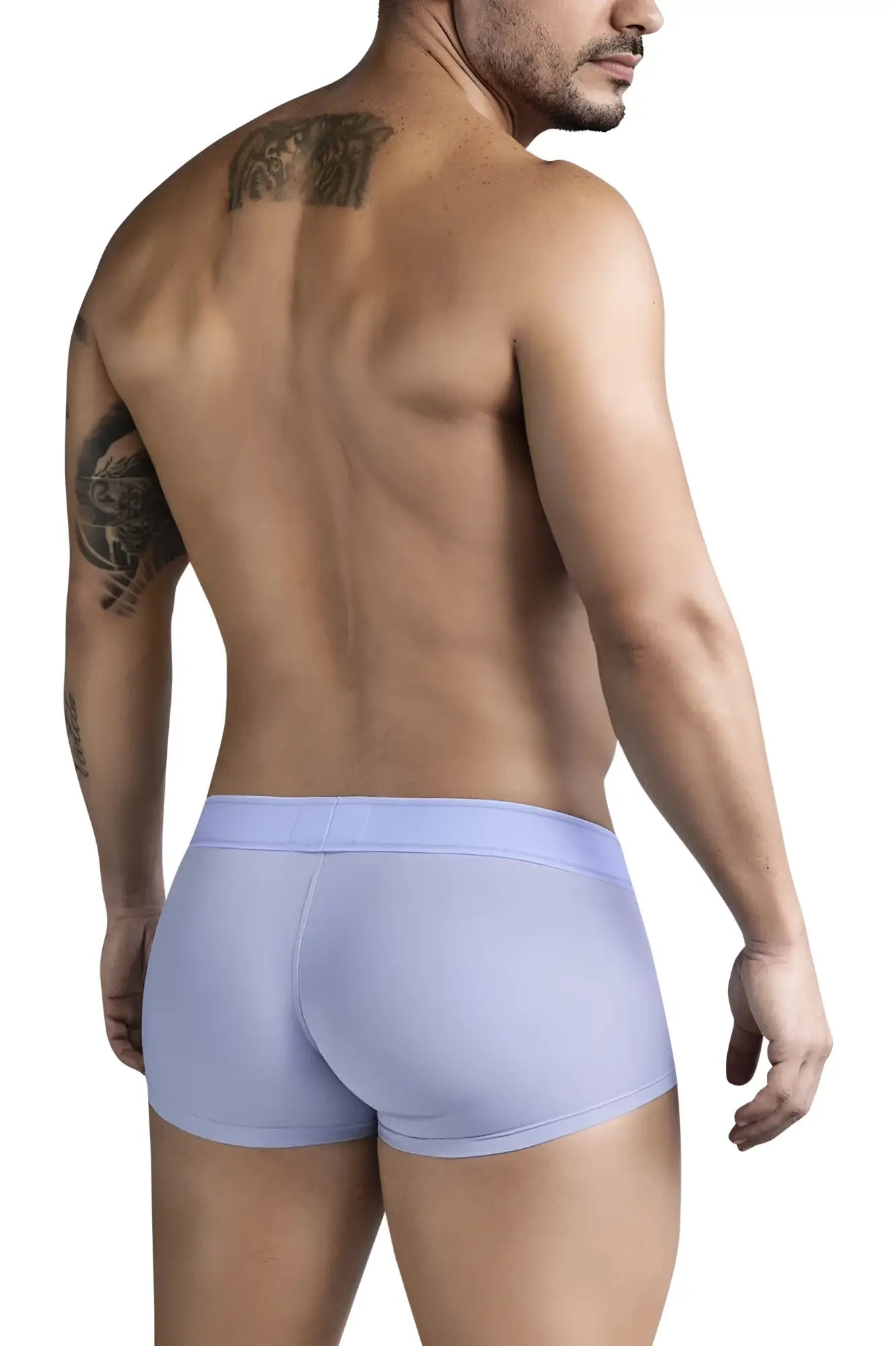 Light purple clever 1751 craftiness trunks with form-fitting fit and smooth fabric waistband in blue color