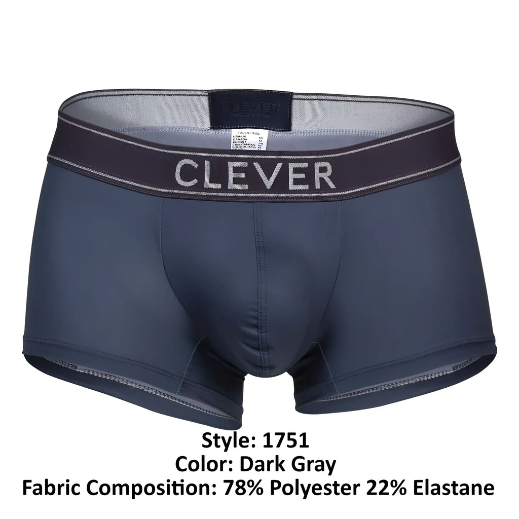 Dark gray clever 1751 craftiness trunks made of 78 polyester and 22 elastane with a comfortable fit