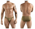 Olive green clever 1775 optimo briefs with smooth form-fitting fabric and subtle waistband detail