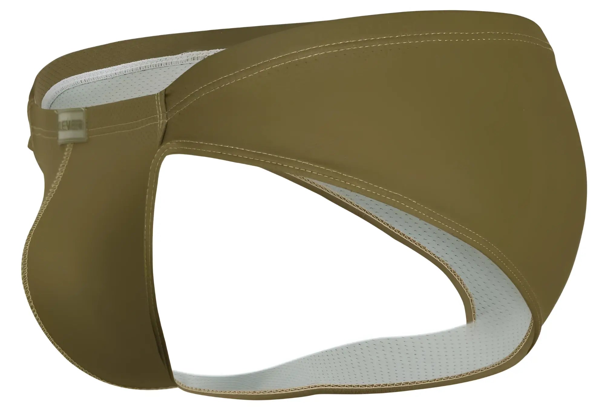 Olive green clever 1775 optimo briefs with white mesh lining and stitched seams for comfortable wear