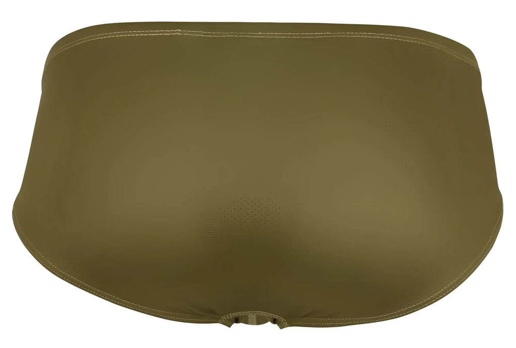 Olive green padded seat cover for clever 1775 optimo briefs with stitched edges and a textured surface
