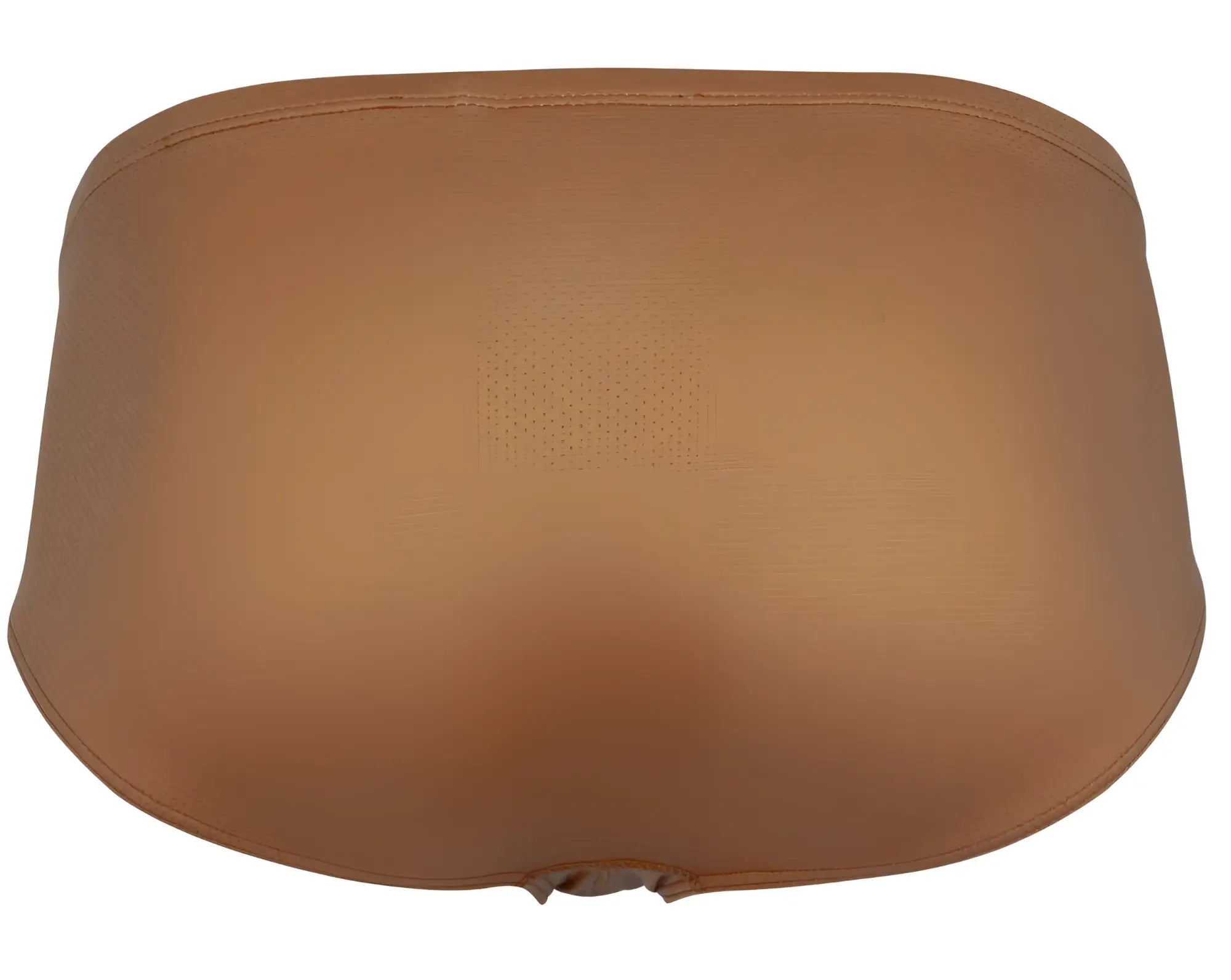 Tan leather seat cushion with smooth padded surface and stitched edges from Clever 1775 Optimo briefs ochre