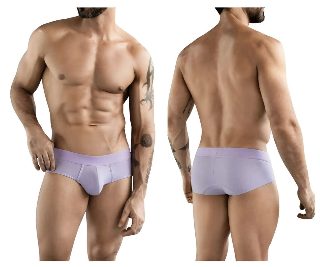 Lavender-colored clever 1776 venecia briefs with a smooth, form-fitting design for comfortable men’s underwear wear