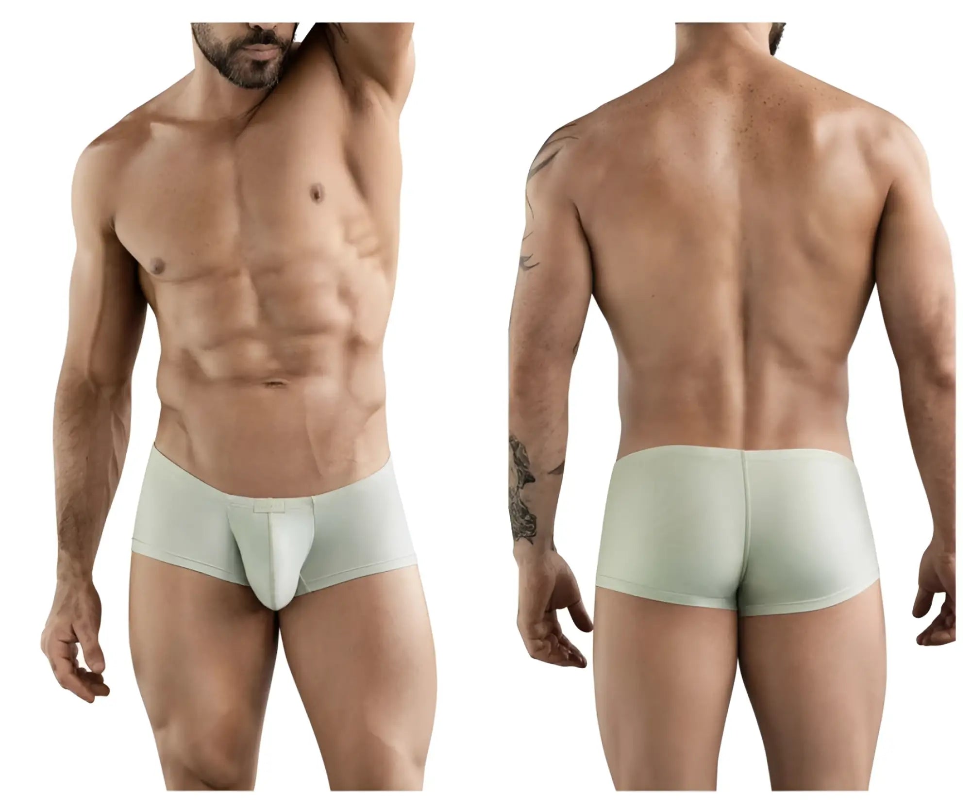 Light green clever 1780 maya trunks men’s form-fitting briefs with central pouch design for comfortable wear
