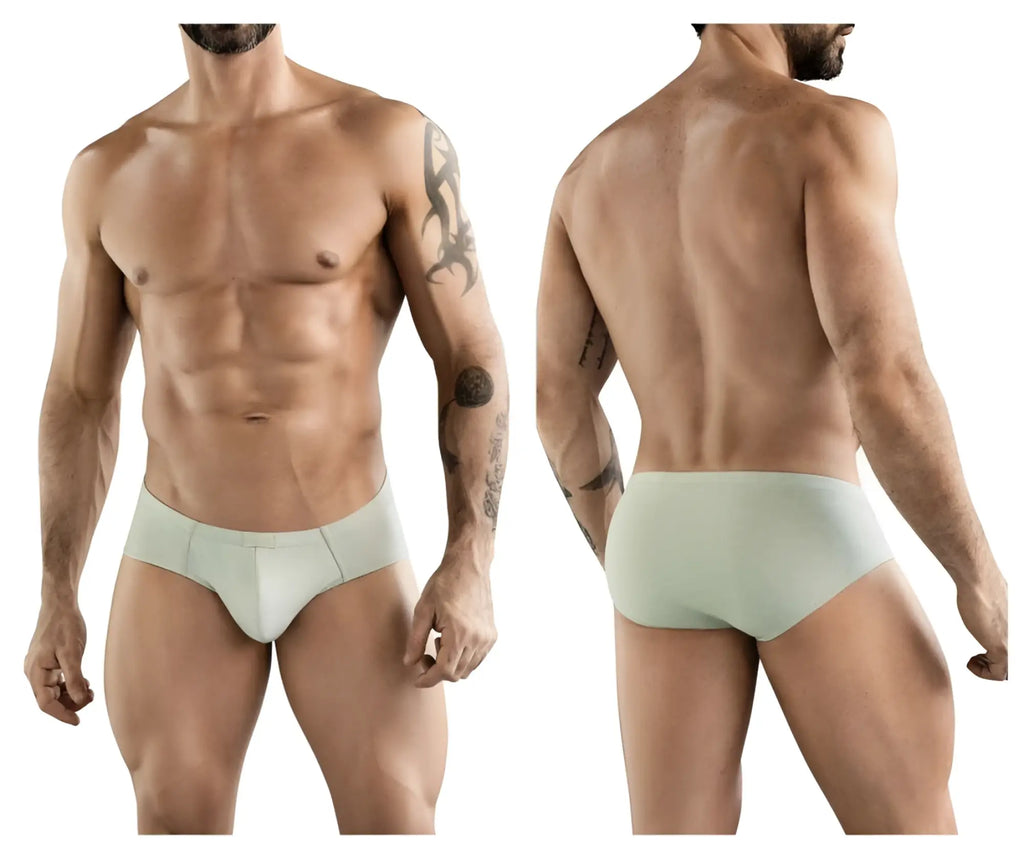 Clever 1781 Maya briefs in beige with a smooth light green fabric and form fitting design for comfortable wear