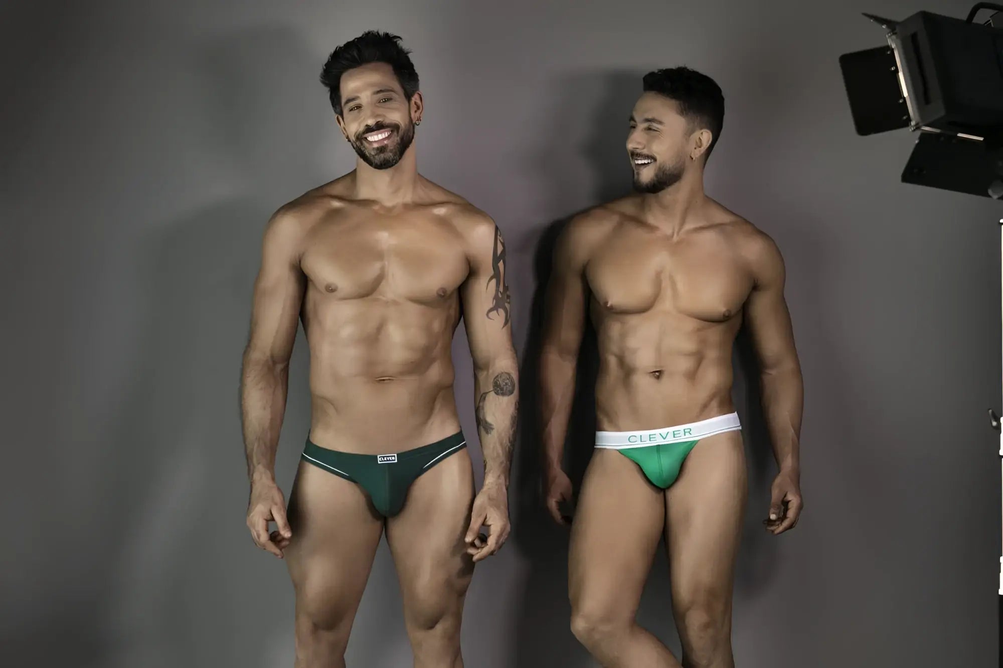 Clever 1782 argovia briefs in dark green and white with breathable fabric for comfortable everyday wear