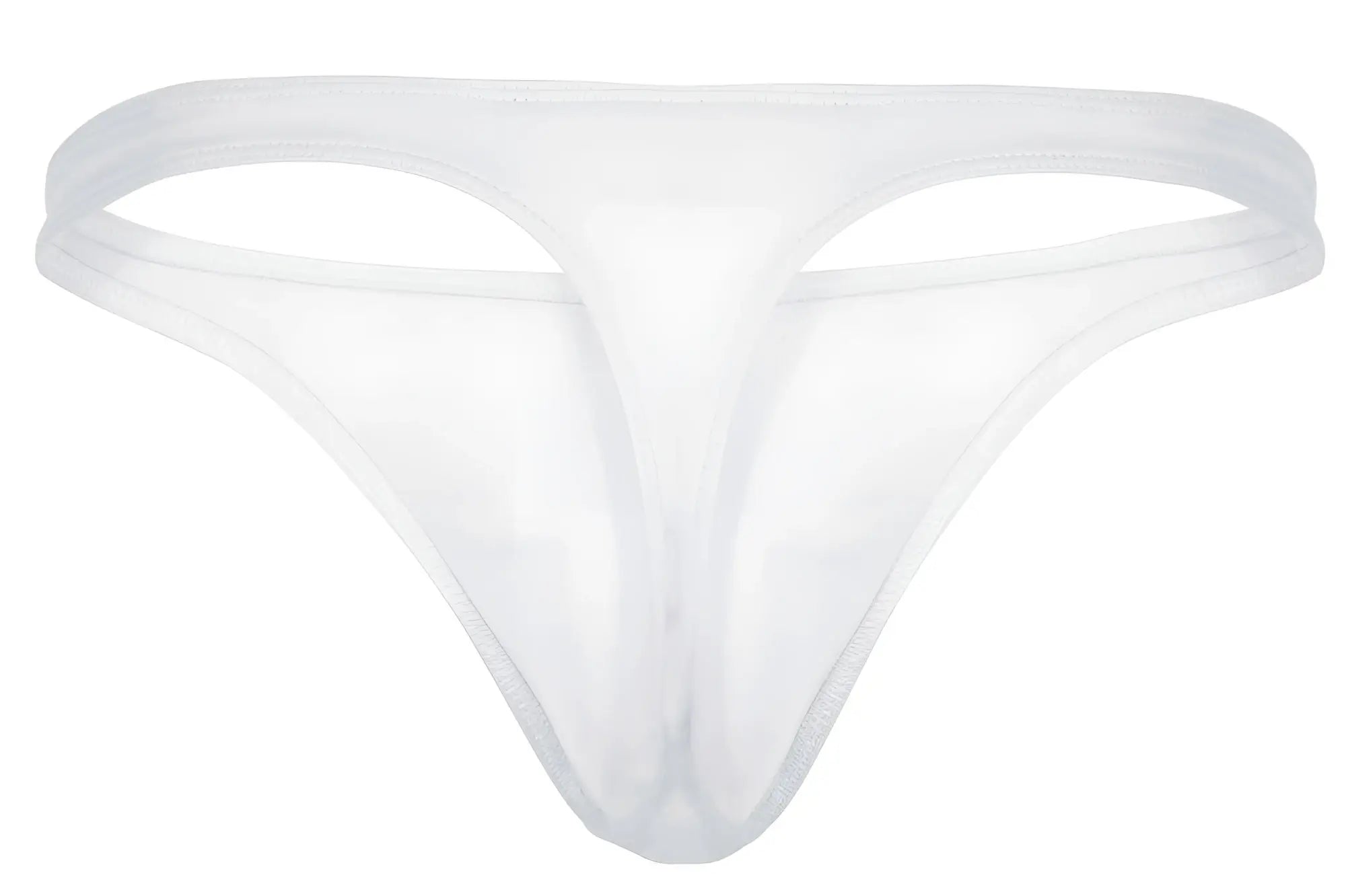 Transparent white mesh thong clever 1830 desirable thongs showing front side with breathable fabric design