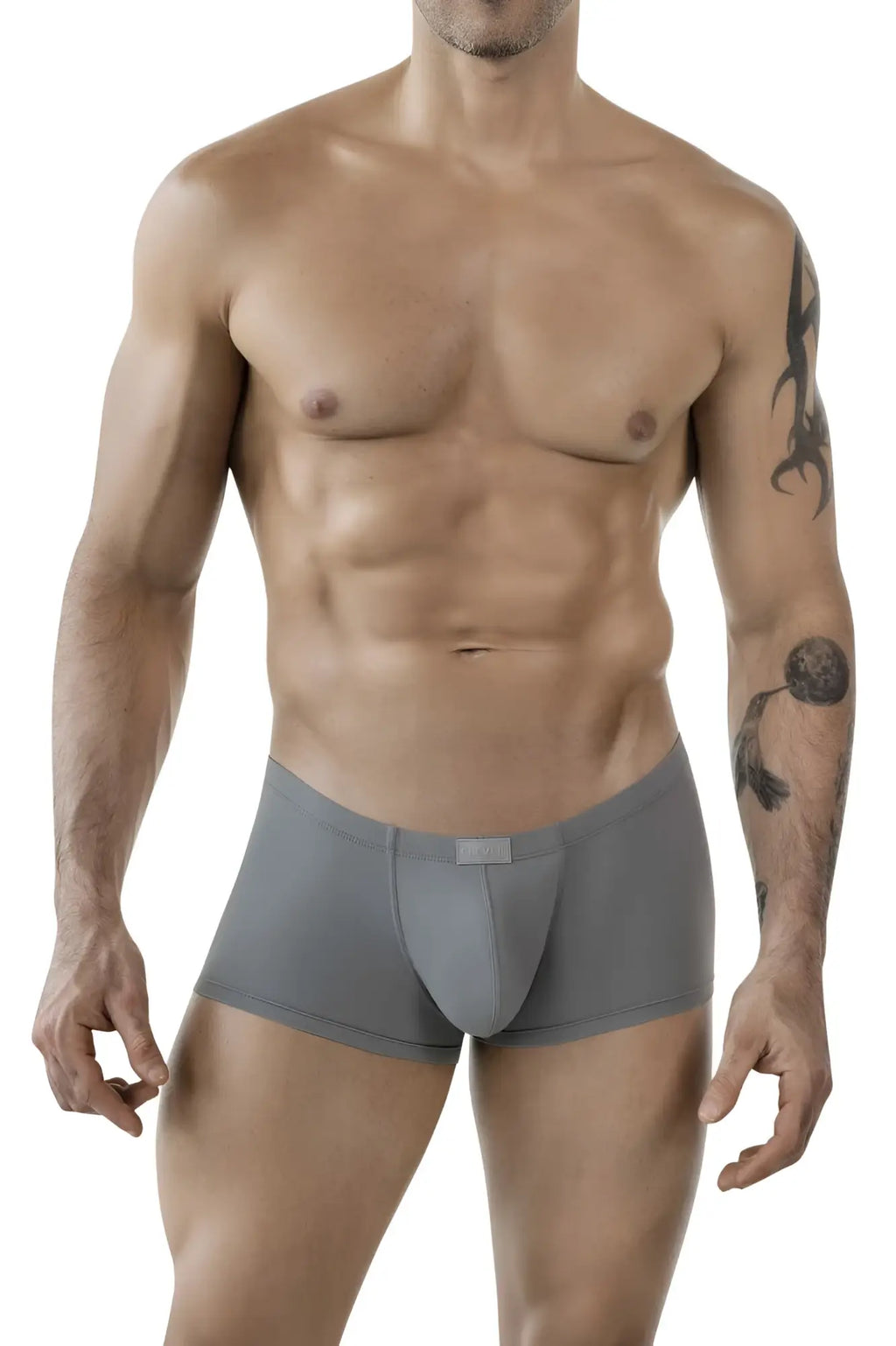 Gray clever 1842 buenavista trunks men’s briefs with smooth form-fitting fabric and subtle front pouch design