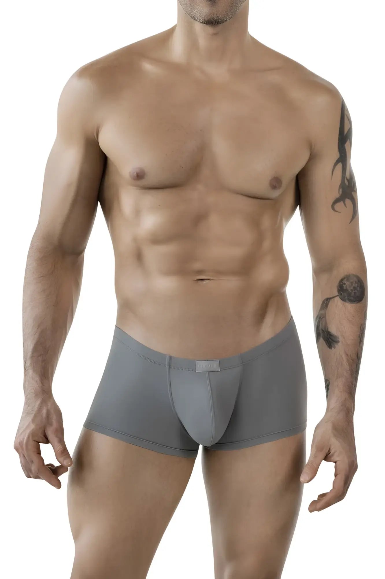 Gray clever 1842 buenavista trunks men’s briefs with smooth form-fitting fabric and subtle front pouch design
