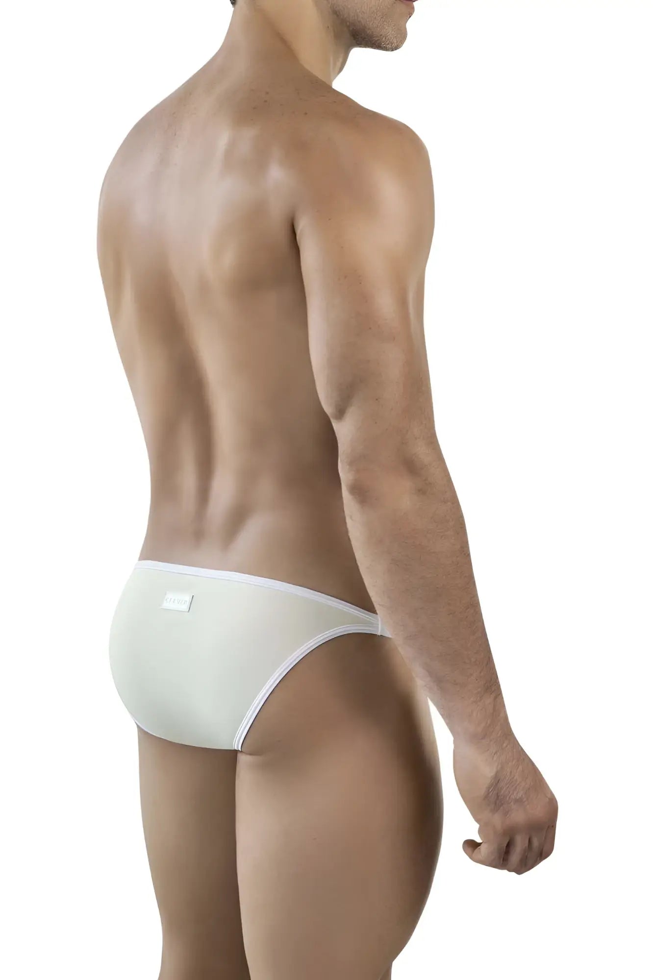 White briefs clever 1848 relax bikini in beige color with a sleek minimalist design and subtle elastic waistband