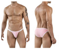 Pink athletic briefs with white trim clever 1848 relax bikini color pink comfortable and breathable fabric