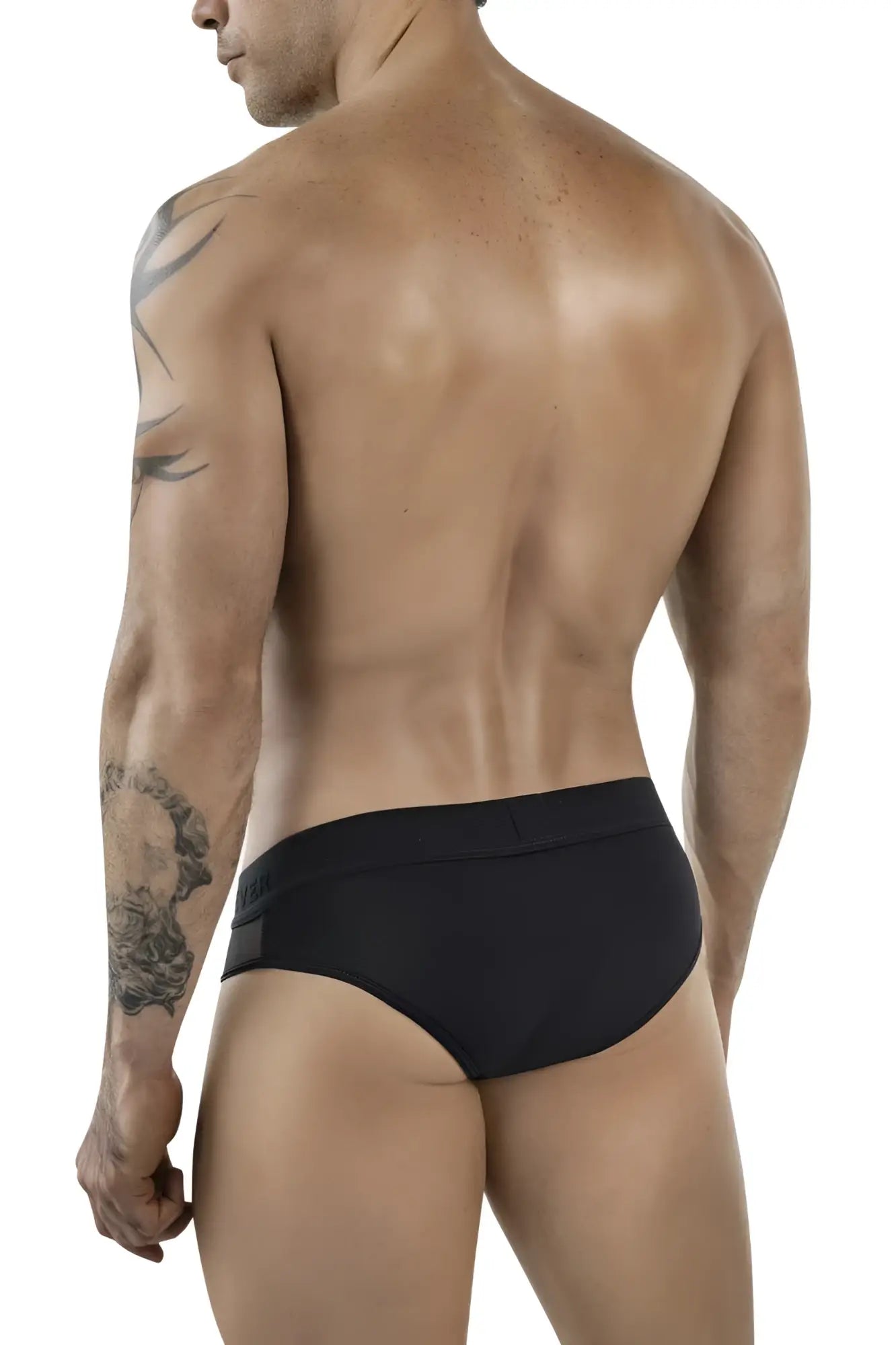 Black clever 1849 eros bikini briefs with smooth form-fitting design made from soft, comfortable fabric