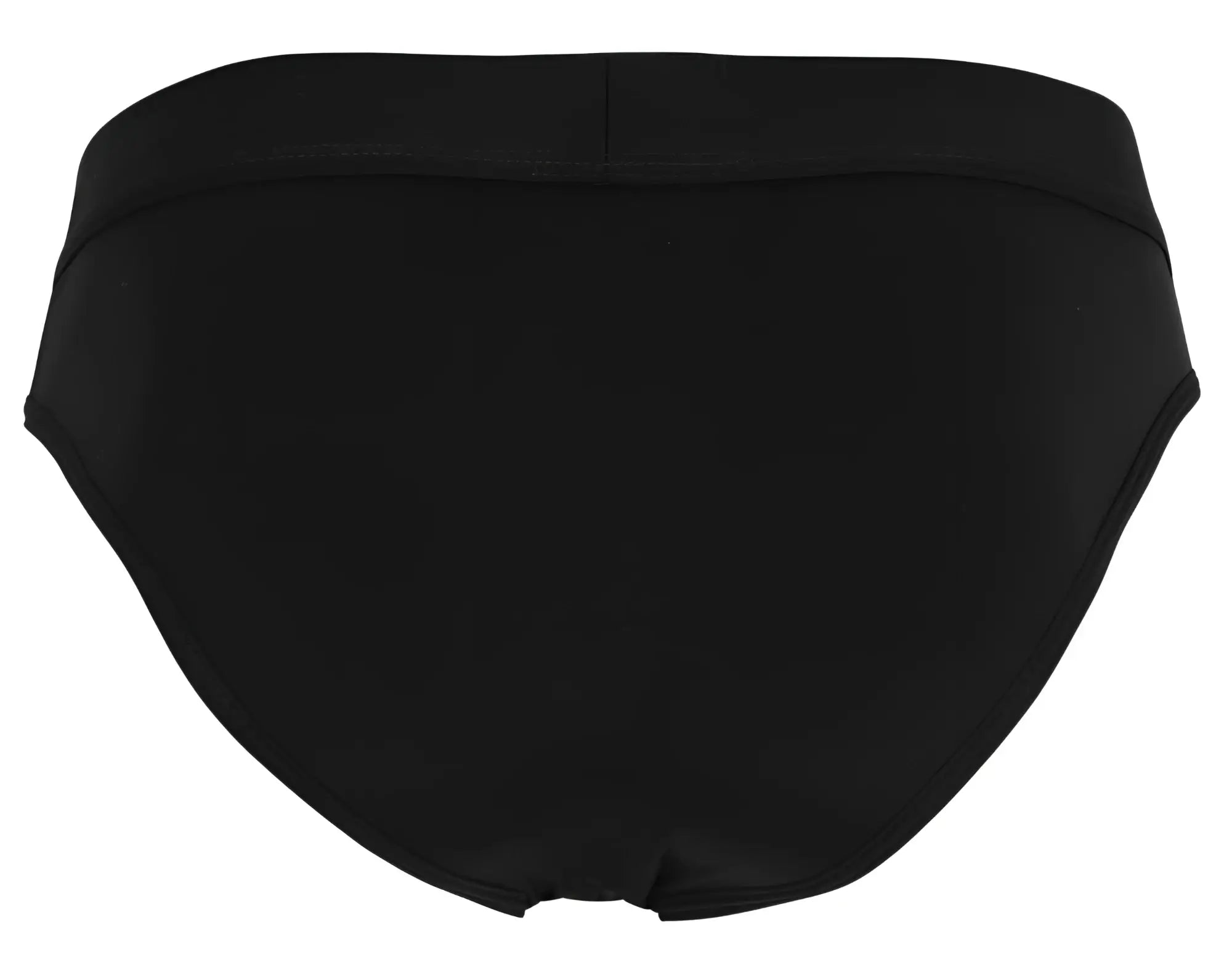 Black briefs clever 1849 eros bikini with smooth seamless fabric and wide elastic waistband in black color
