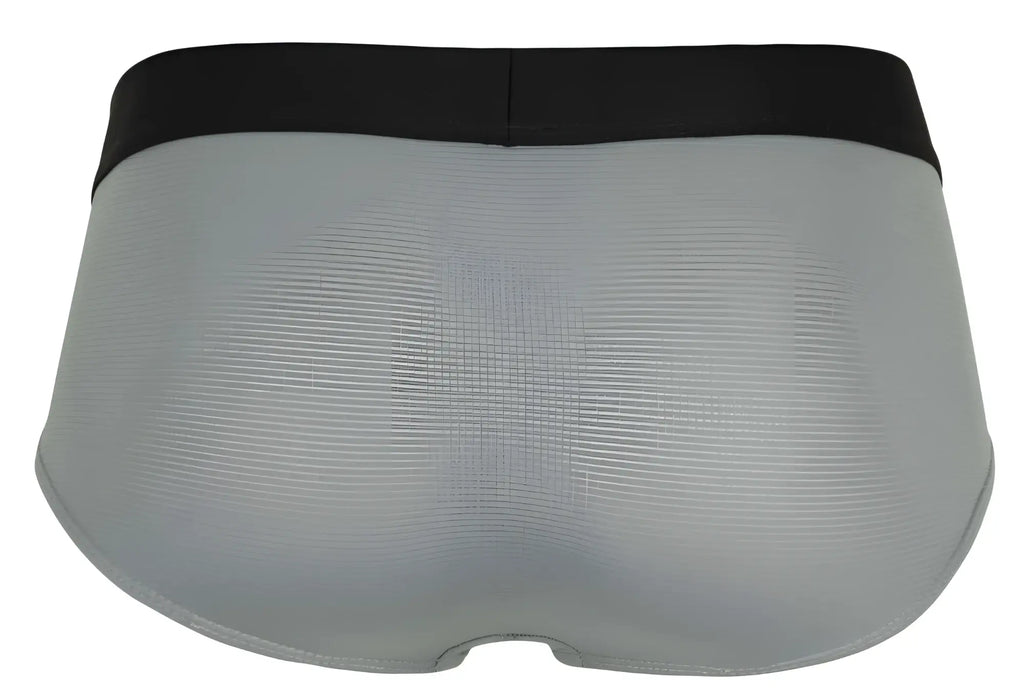 Gray textured clever 1862 oneal briefs with black elastic waistband made for comfortable everyday wear