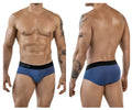 Blue men’s briefs with black clever waistband in petrol blue color for comfortable everyday wear