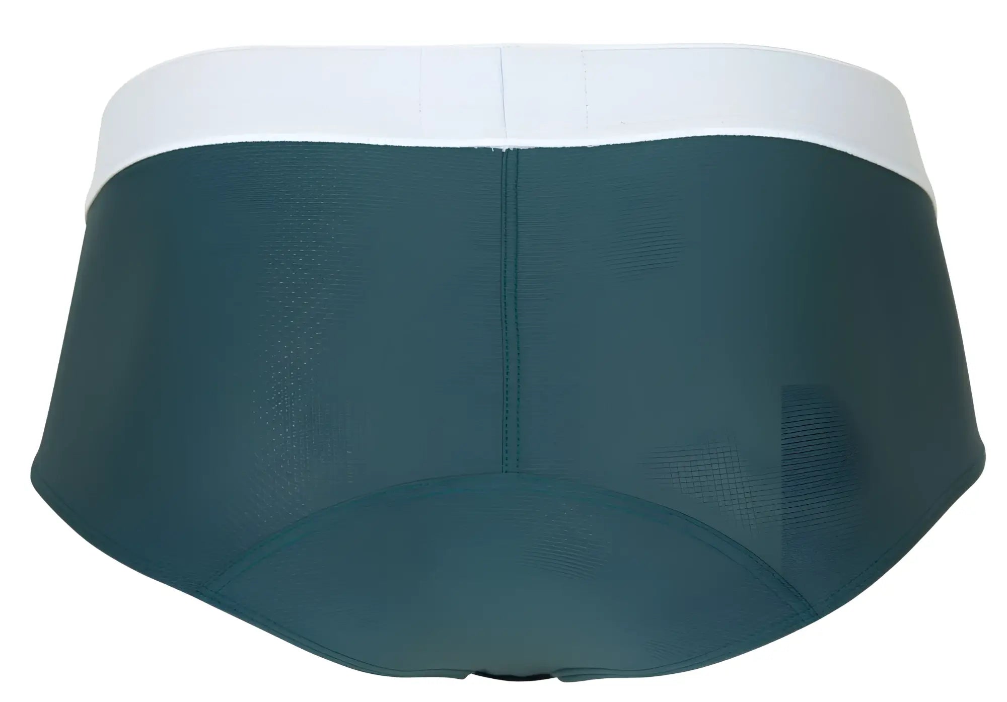 Dark green clever 1863 Lecler briefs with a white contrasting waistband made from soft comfortable fabric