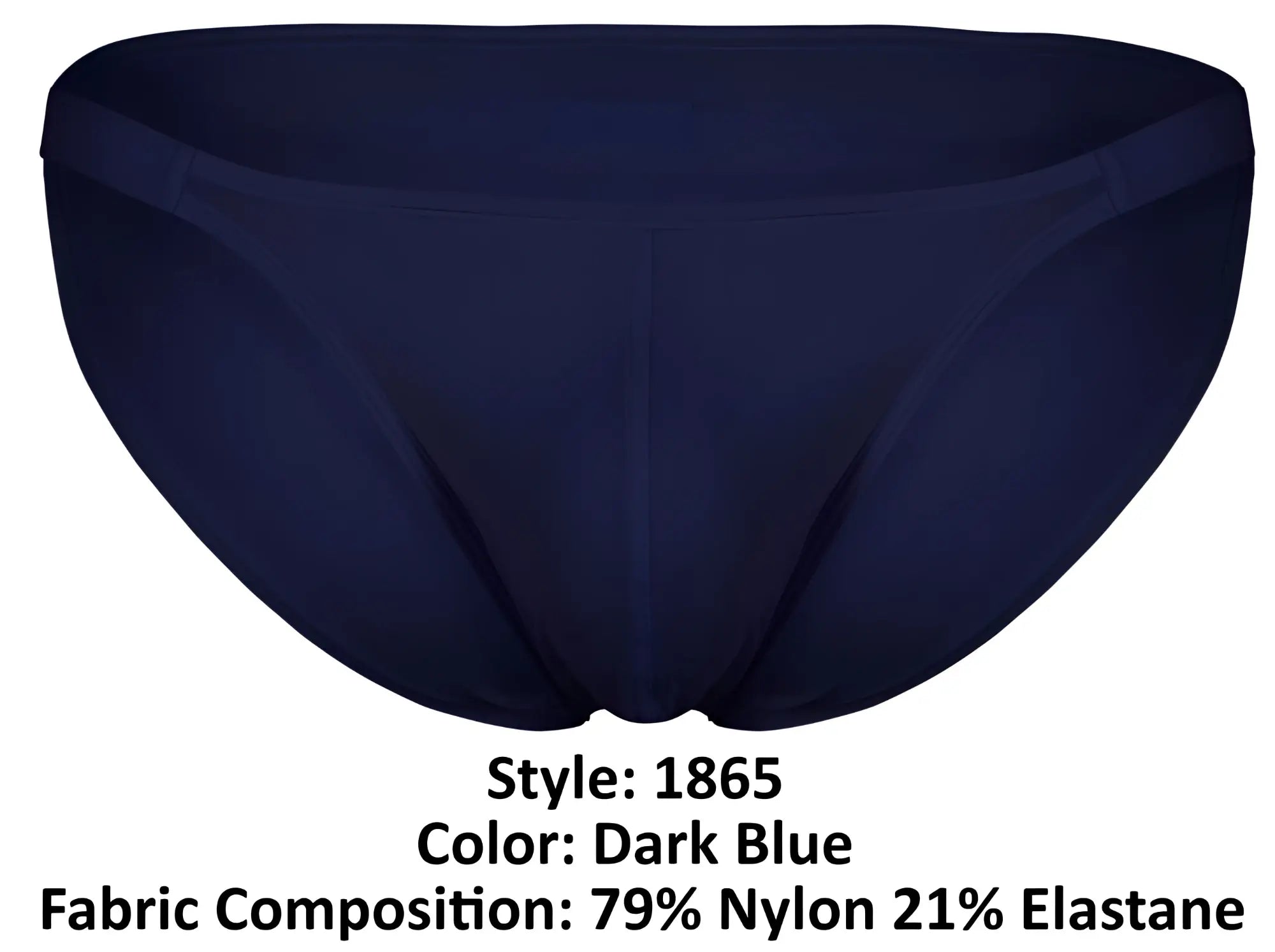 Dark blue men’s briefs clever 1865 oomph bikini made of 79 nylon and 21 elastane with style number 1865