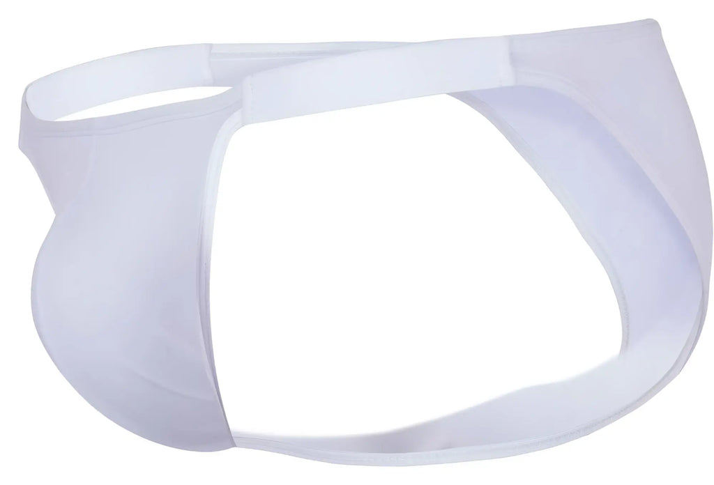 Clever 1865 oomph bikini white sheer mesh briefs with smooth elastic waistband for comfortable everyday wear