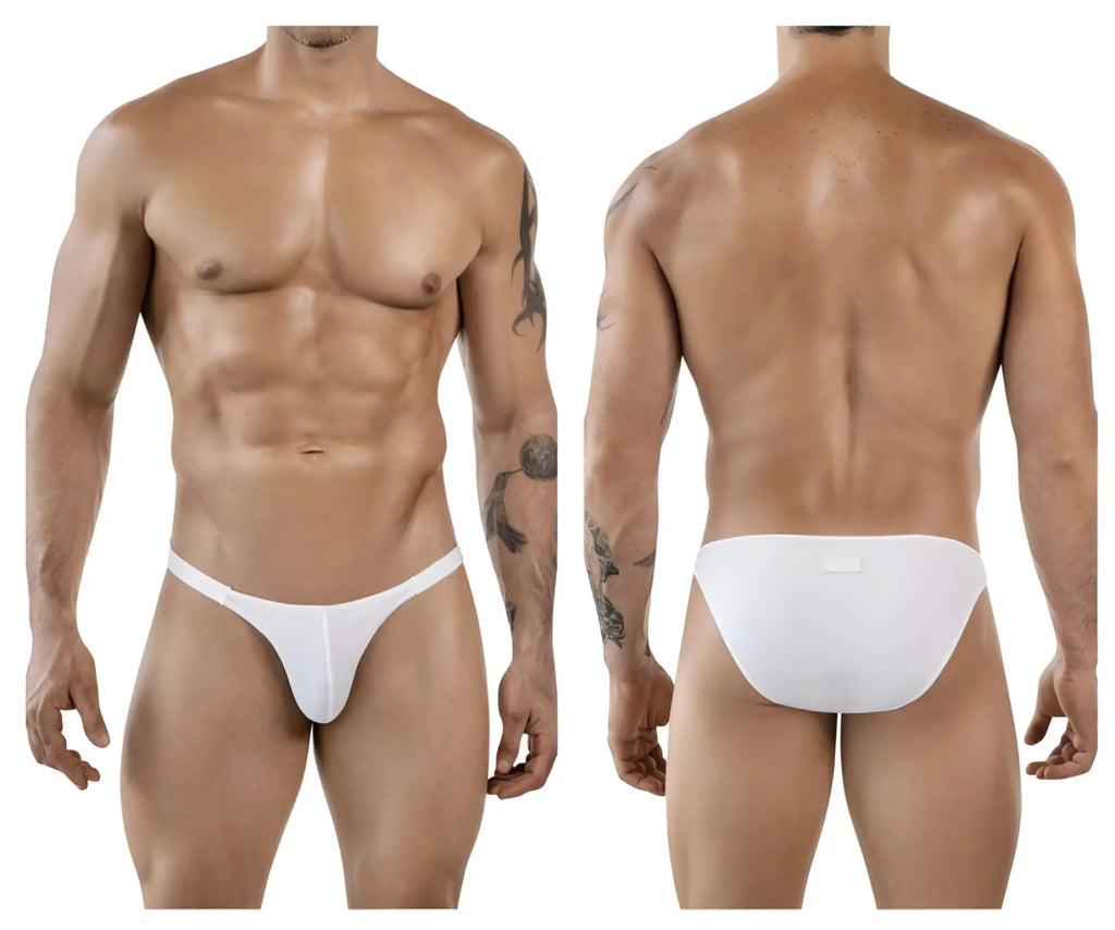 White clever 1865 oomph bikini briefs with a smooth seamless design in a form-fitting style