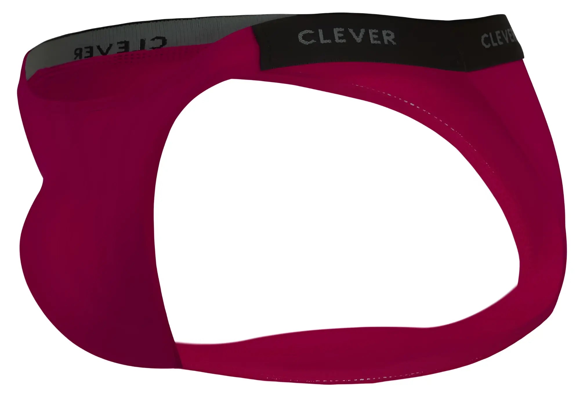 Clever 1867 Tokio bikini maroon briefs with black elastic waistband and white clever logo for comfortable wear