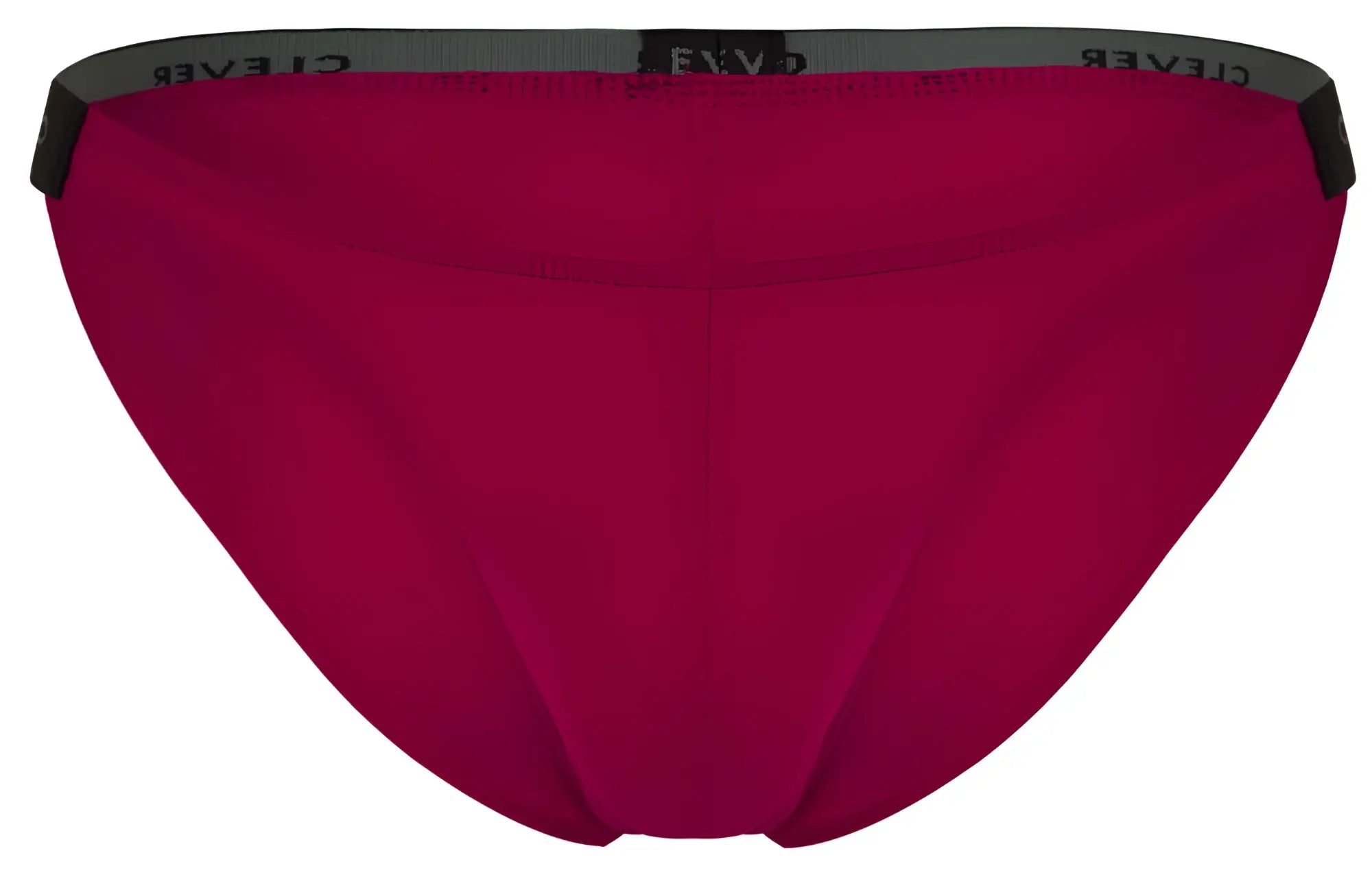 Clever 1867 Tokio bikini men’s underwear in solid deep red with black waistband trim, designed for comfort and style