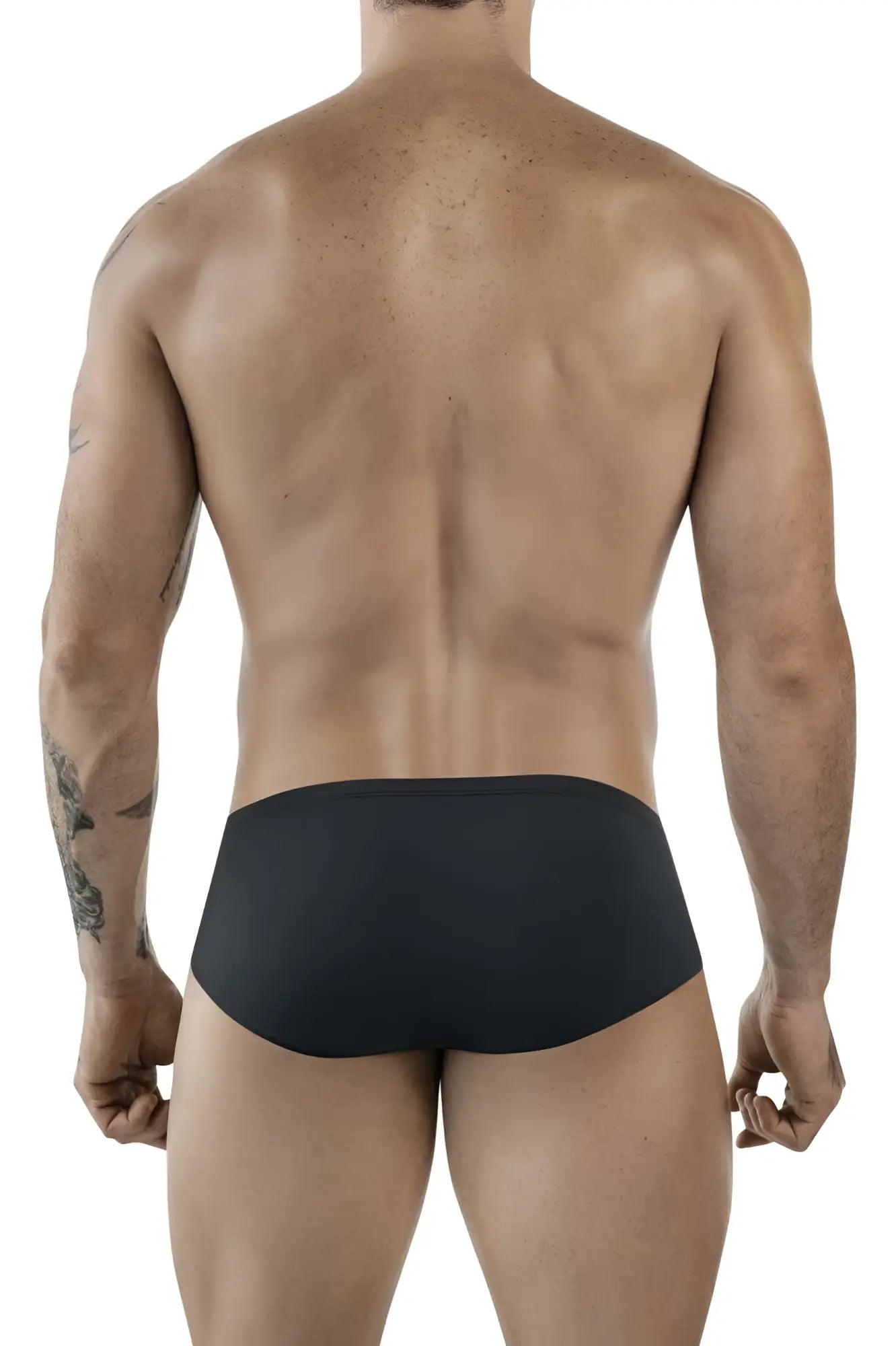 Dark gray clever 1870 audaz bikini briefs with smooth form fitting design in black material for comfortable wear