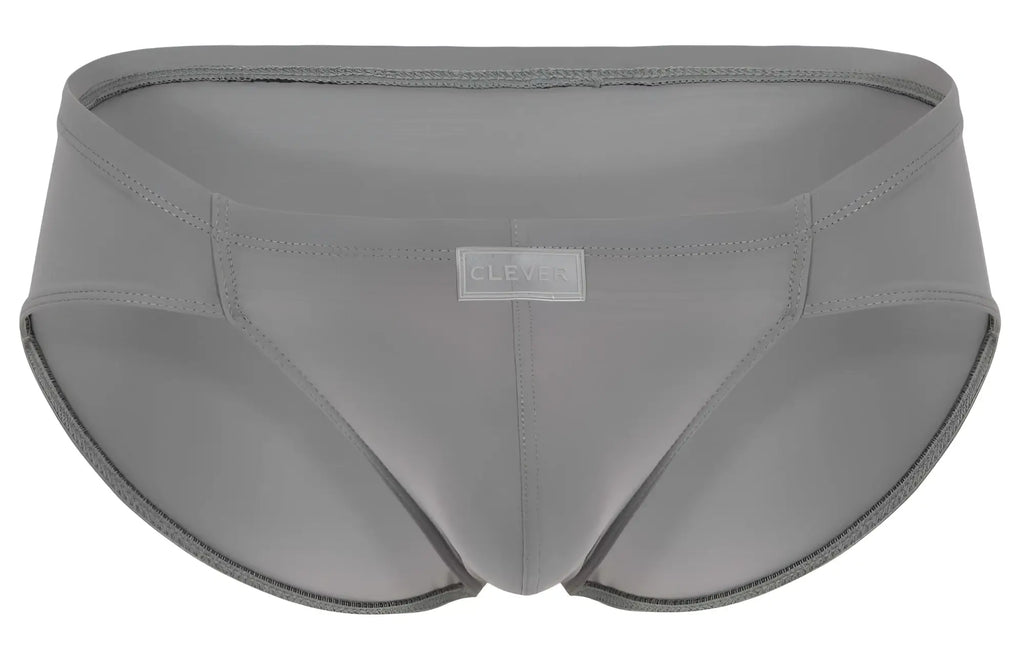 Gray clever 1870 audaz bikini briefs with sleek form-fitting design and subtle stitching details