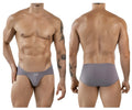 Gray clever 1870 audaz bikini briefs with smooth form-fitting design and small brand tag on the waistband