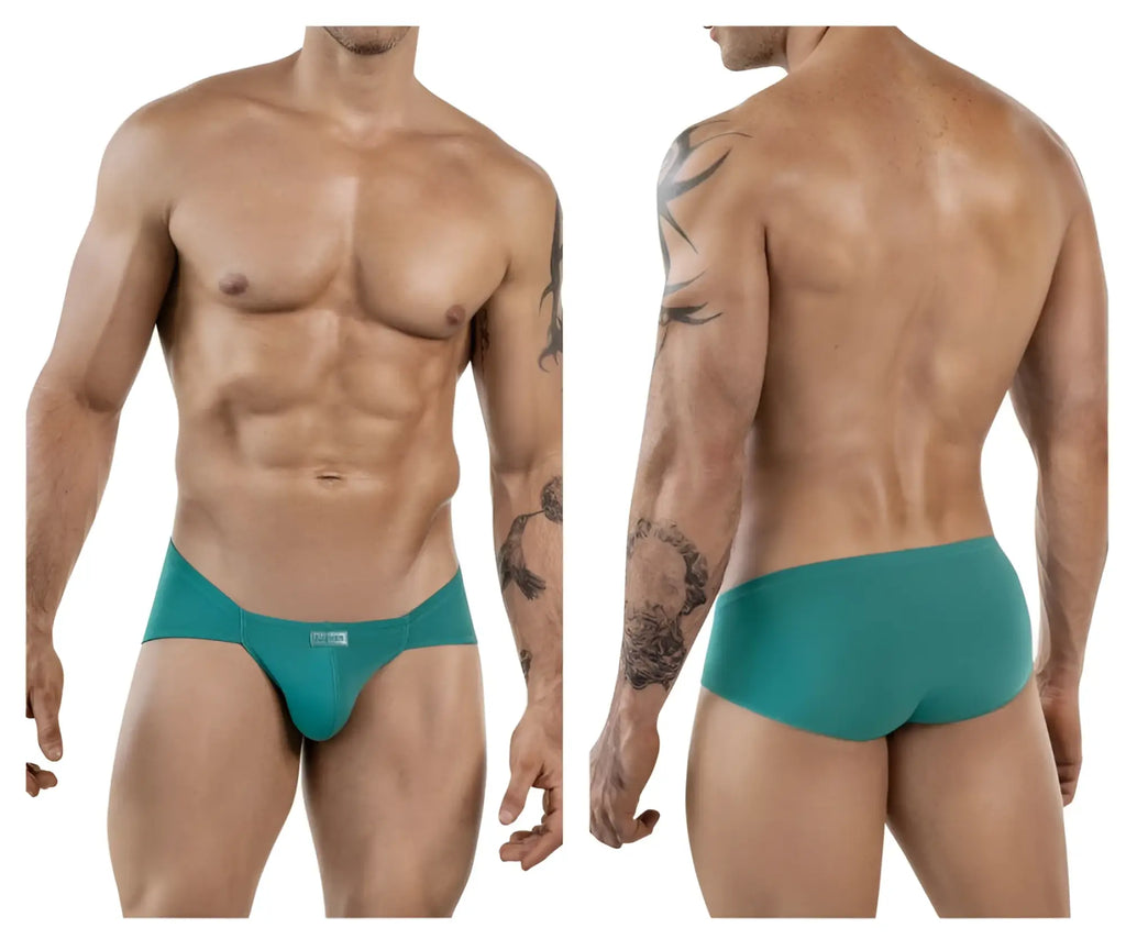 Teal-colored clever 1870 audaz bikini briefs with snug fit and smooth fabric for comfortable everyday wear