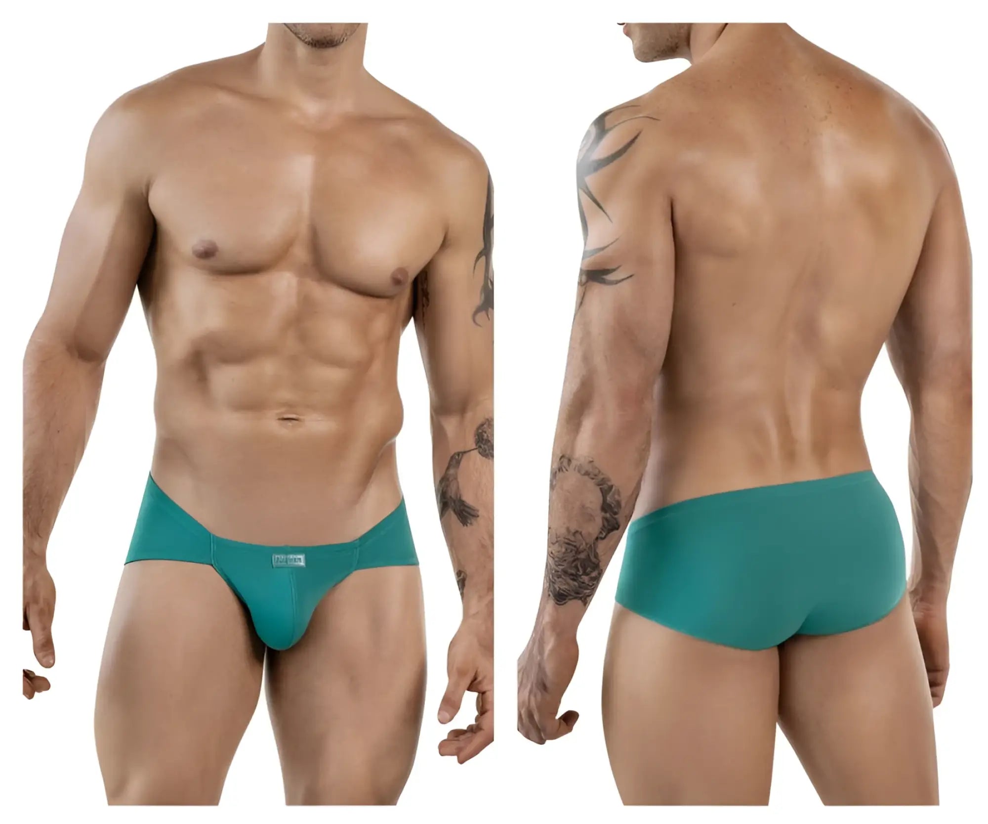 Teal-colored clever 1870 audaz bikini briefs with snug fit and smooth fabric for comfortable everyday wear