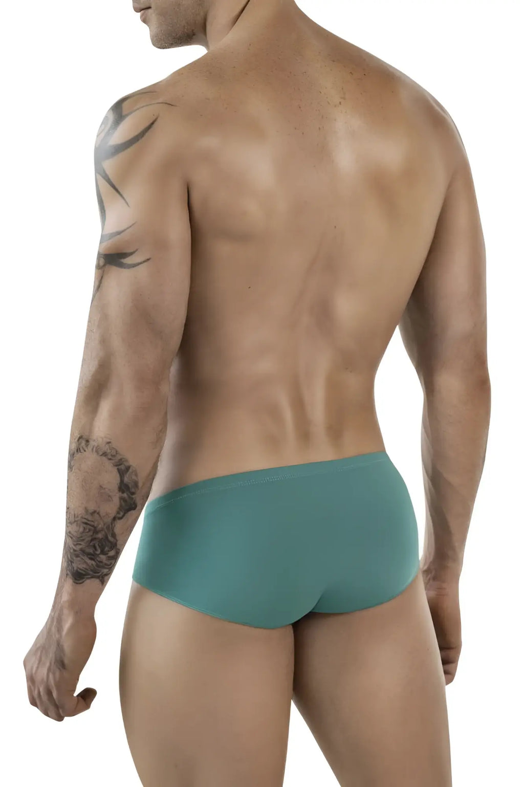 Teal-colored clever 1870 audaz bikini briefs made of smooth stretchy fabric with a form-fitting design