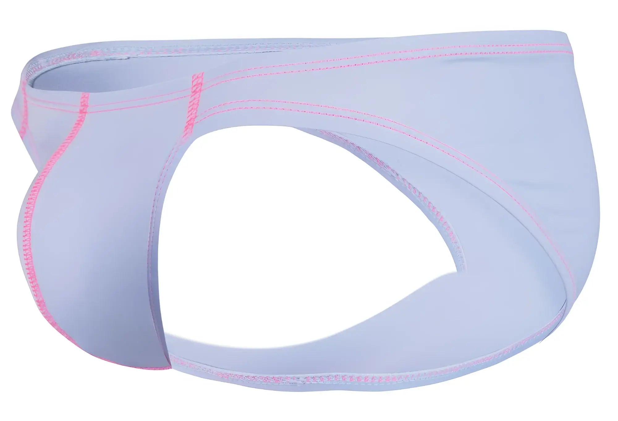 Clever 2005 raices light blue athletic briefs with pink stitching highlighting seam details for active wear