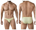 Light green seamless briefs with smooth stretchy fabric from clever 2014 reto briefs in light yellow color