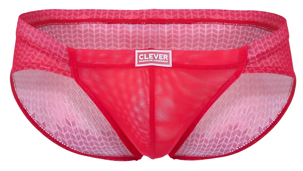 Clever 2016 mosaico briefs red mesh men’s underwear with geometric pattern for comfortable everyday wear