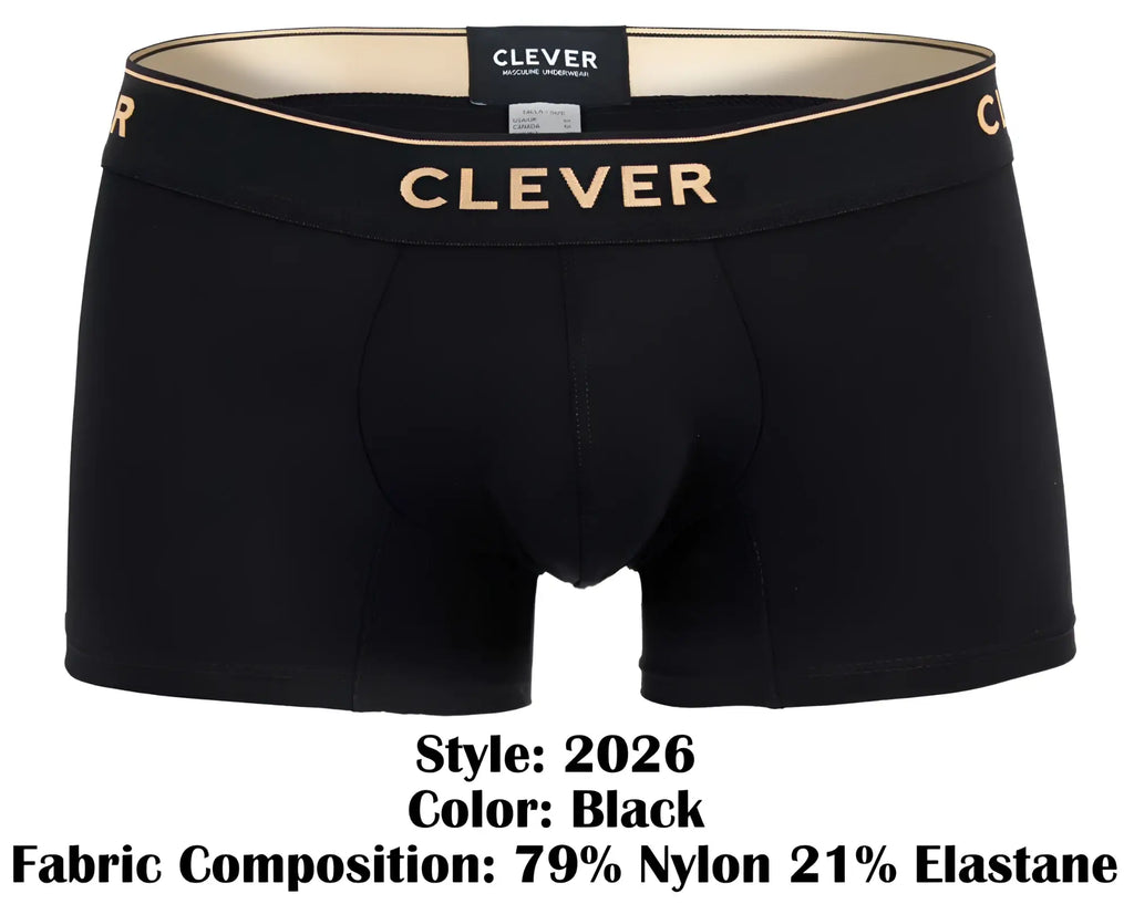 Black clever 2026 valladolid boxer briefs with gold lettering on waistband designed for comfort and style