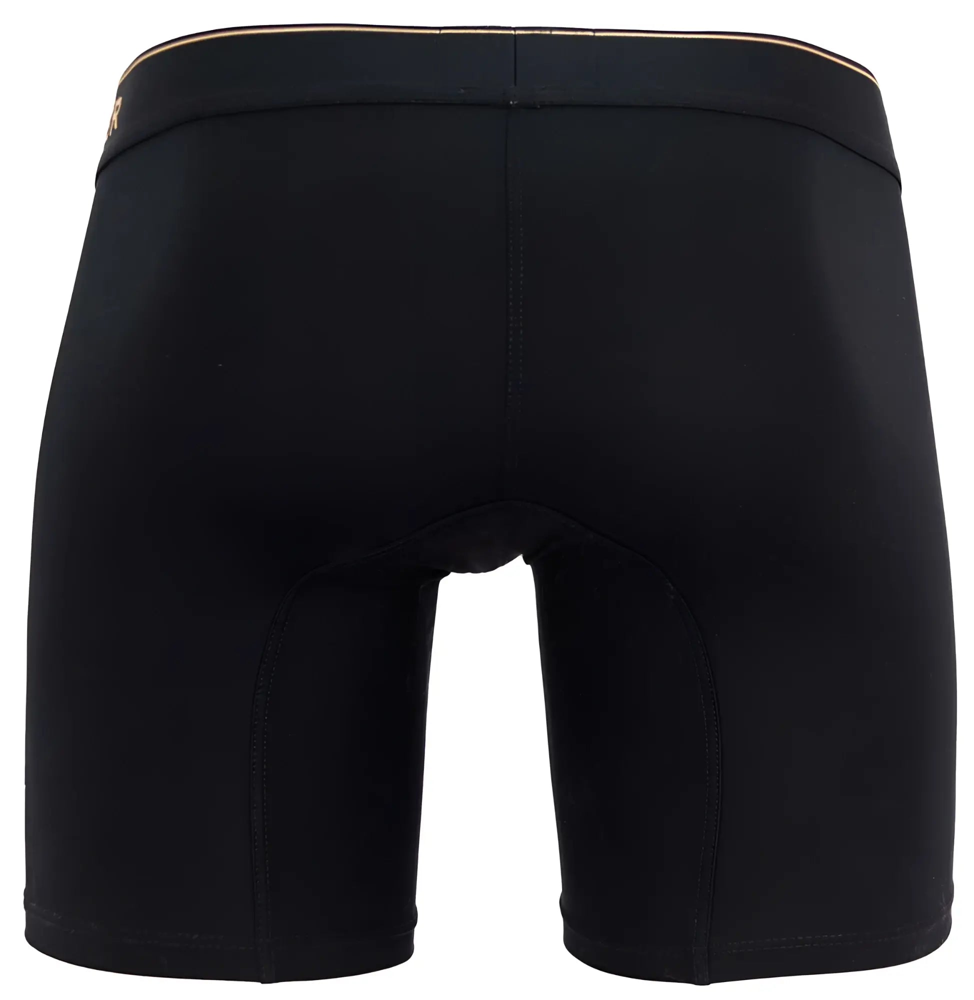 Black clever 2027 valladolid boxer briefs with gold-trimmed waistband made from soft breathable fabric