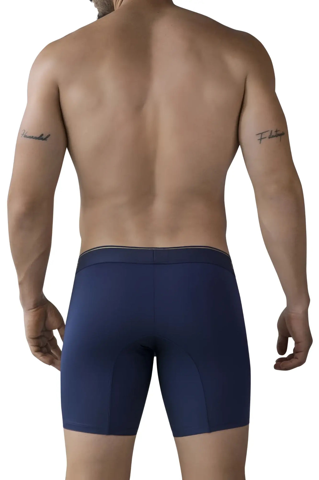 Navy blue clever 2027 valladolid boxer briefs with subtle dark trim along waistband made from soft breathable fabric