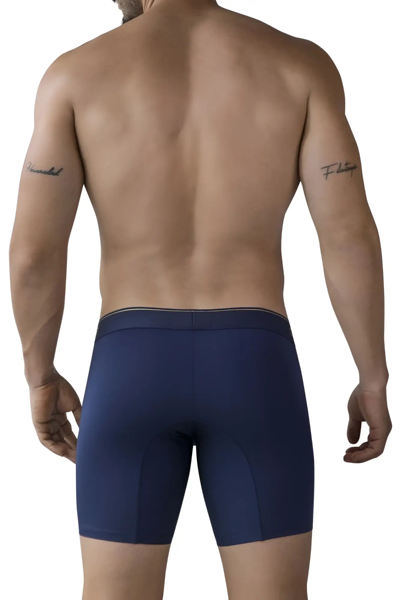Navy blue clever 2027 valladolid boxer briefs with subtle dark trim along waistband made from soft breathable fabric