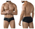 Black clever 2028 valladolid briefs in black with a gold clever logo on the waistband for comfortable everyday wear