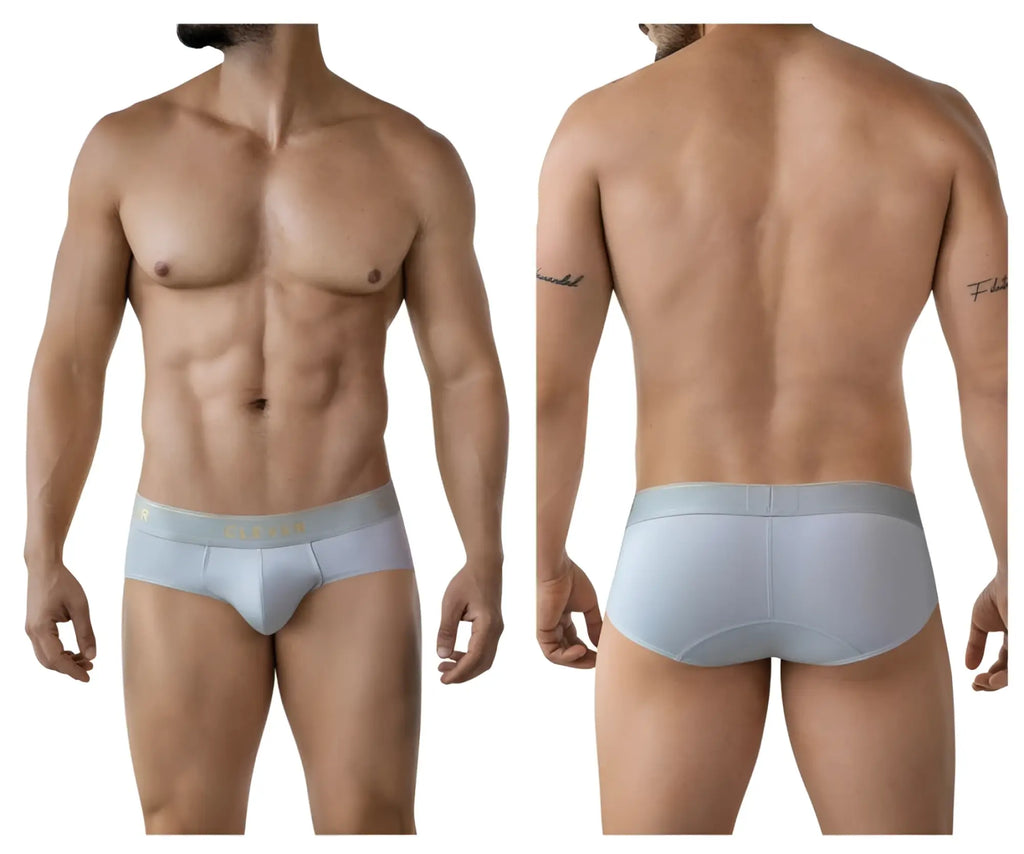 Light blue clever 2028 valladolid briefs with subtle gold logo on waistband designed for comfort and style