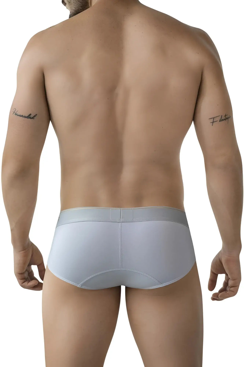 Light gray Clever 2028 Valladolid briefs with smooth form fitting design and subtle waistband for men