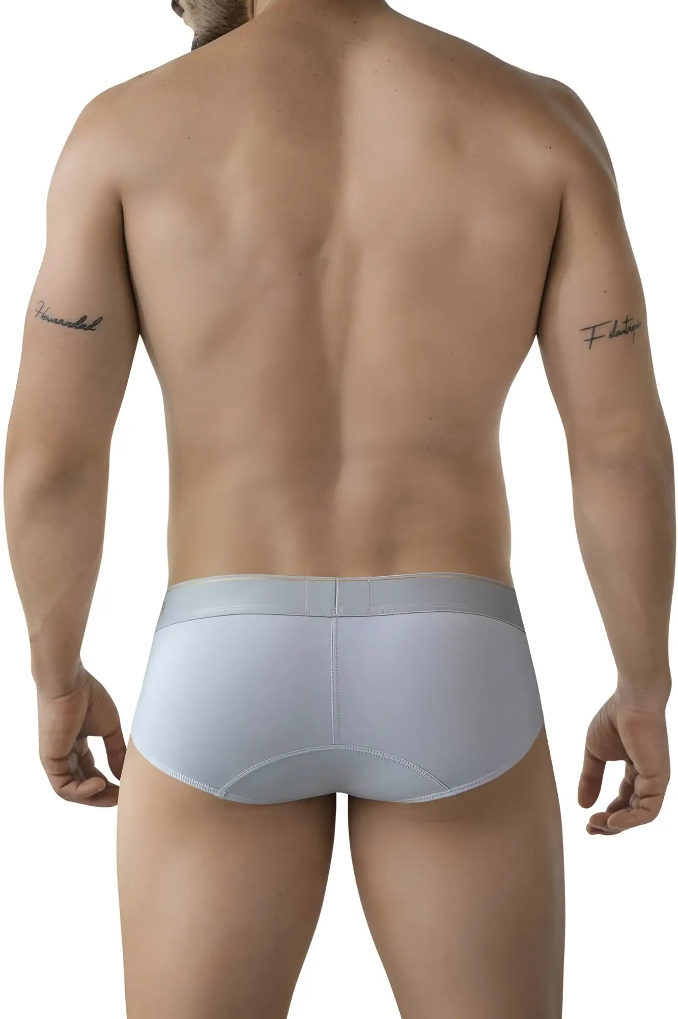 Light gray Clever 2028 Valladolid briefs with smooth form fitting design and subtle waistband for men