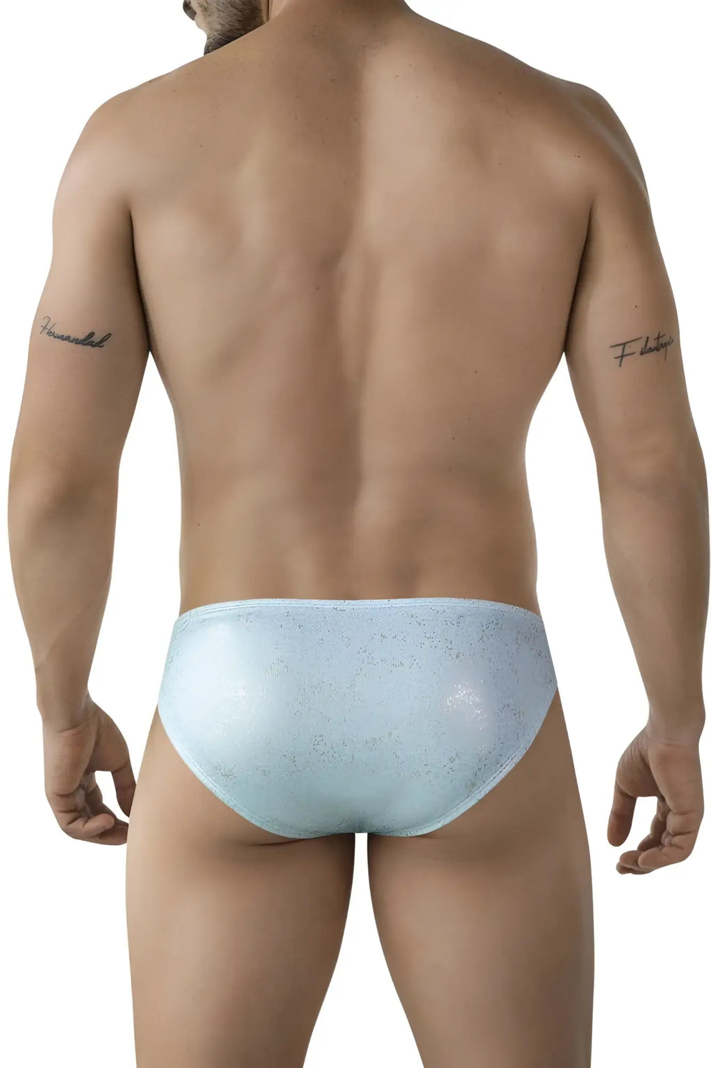 Light blue lace briefs with a subtle pattern from clever 2039 galaxy briefs collection in color blue