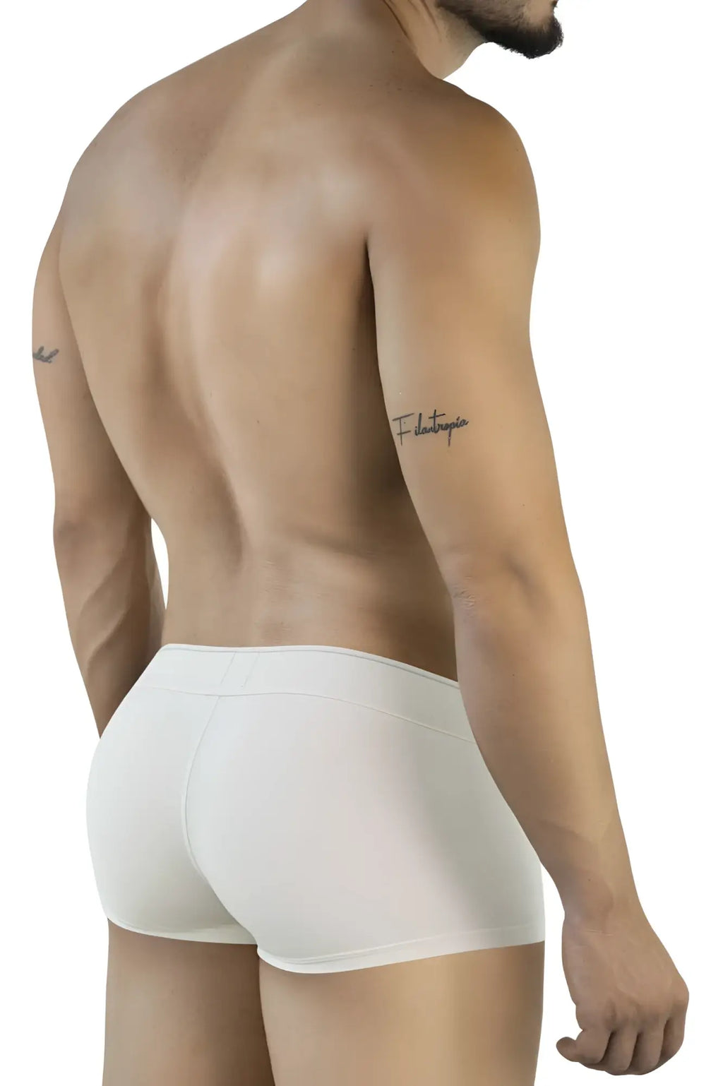 Clever 2042 mendoza trunks beige white men’s briefs with smooth form-fitting design for comfortable wear