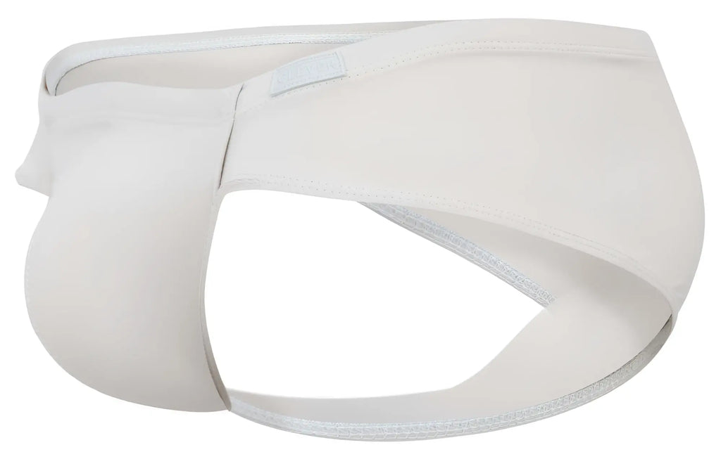 Beige clever 2043 mendoza briefs made of white cotton with sleek minimalist design and subtle edge stitching