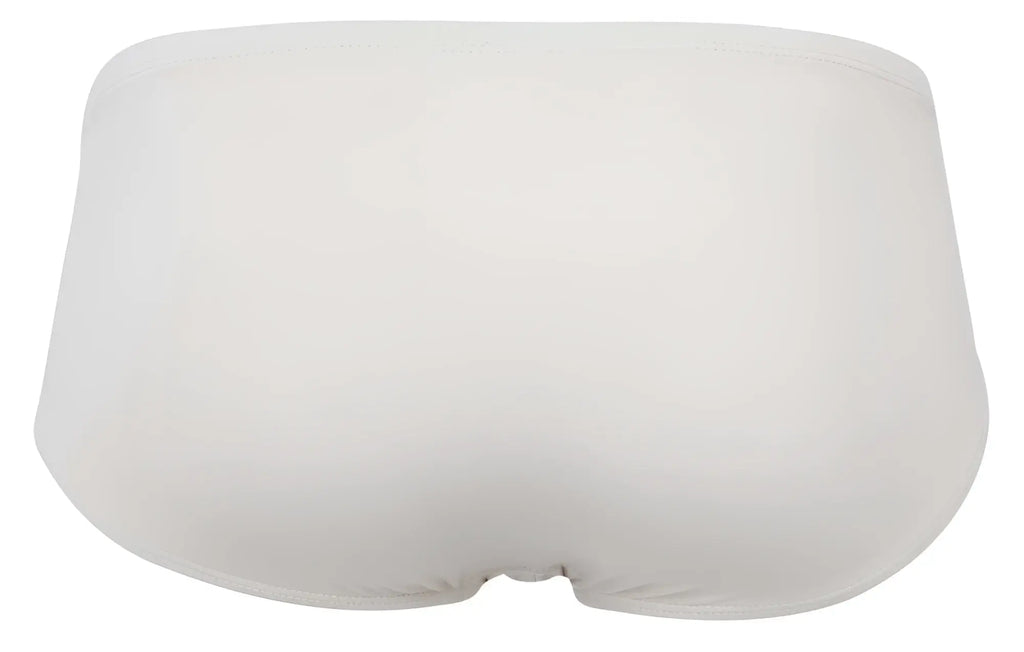 Beige clever 2043 mendoza briefs in white cotton with a smooth seamless design front view