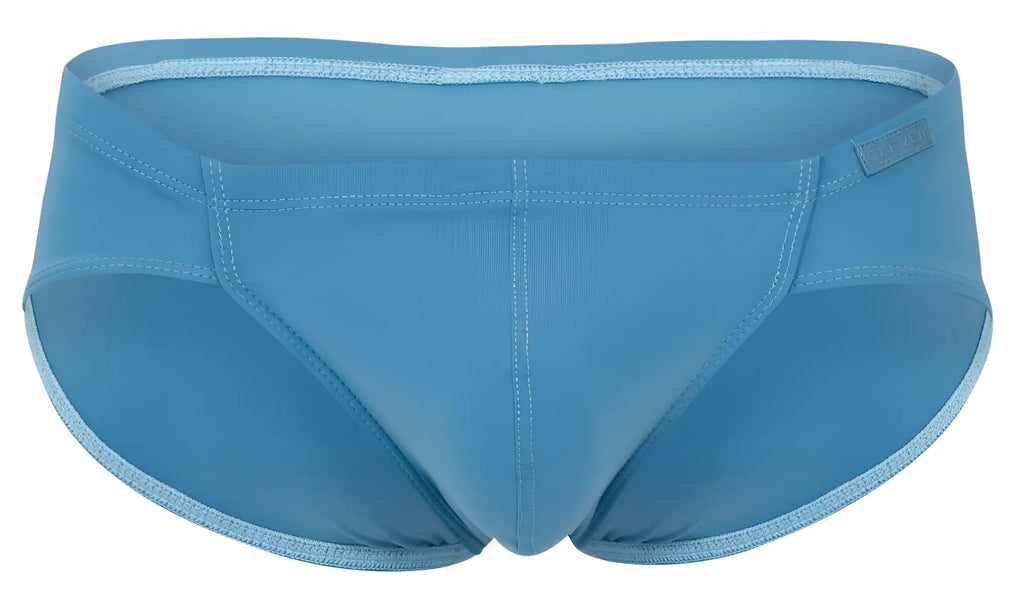 Light blue Clever 2043 Mendoza briefs with subtle textured fabric and matching waistband trim