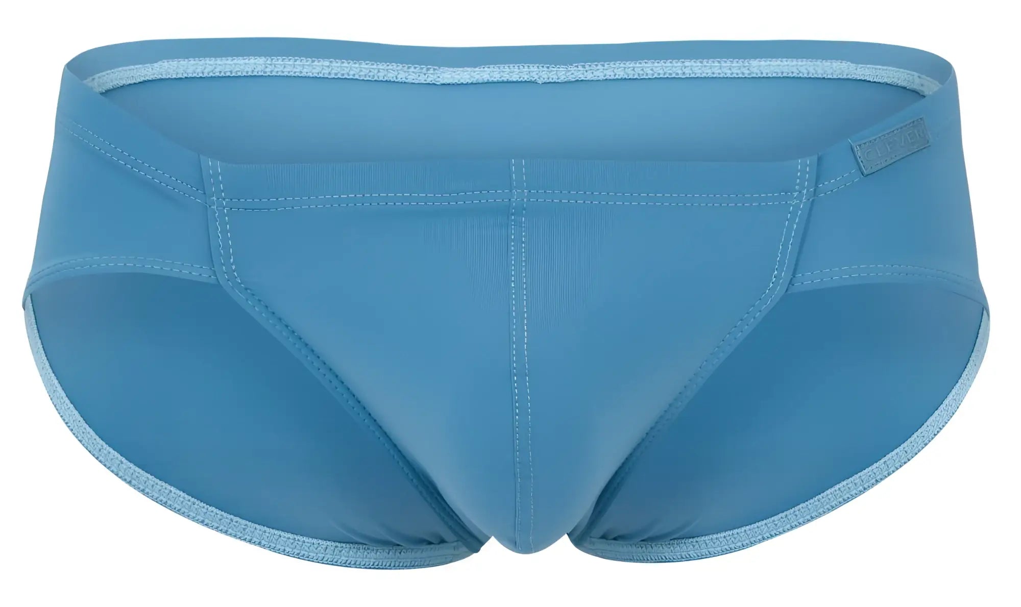 Light blue Clever 2043 Mendoza briefs with subtle textured fabric and matching waistband trim