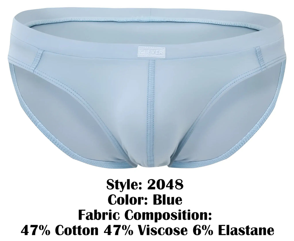 Light blue clever 2048 cordoba briefs made of 47 percent cotton 47 percent viscose and 6 percent elastane